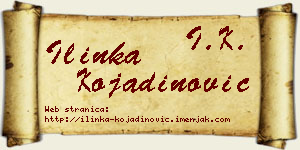Ilinka Kojadinović vizit kartica